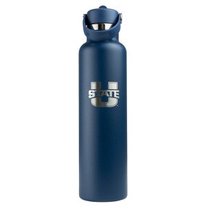 U-State Standard Mouth Flex Straw Lid Hydro Flask - 24 Oz. indigo blue